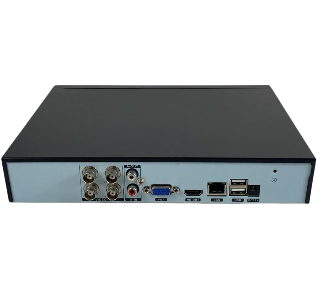 Kit di Videosorveglianza AHD IP Cloud, DVR + 4 Telecamere FULL CCTV HD Infrarossi, Visione Notturna, Sensore Movimento, h.264, Sorveglianza Domestica Professionale P2P