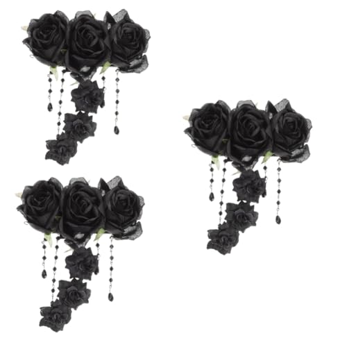 Pince à cheveux roses vintage pour déguisement d'Halloween et soirées rétro