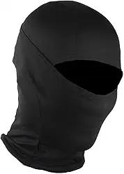 Touca Ninja Balaclava Articulada Profissional Resistente Frio Proteção Uv50 Multifuncional Respirável (BR, Alfa, Único, P, Preto)