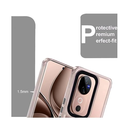Image of A rtistque Ultra Stylish Back Cover Case for Vivo V40 5G / V40 Pro 5G | Premium Shockproof TPU | Protective Design | Vivo V40 5G / V40 Pro 5G Cover - White