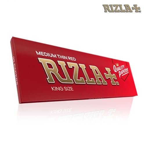 Rizla King Size rouge papier à rouler facile pour éviter les déchirures