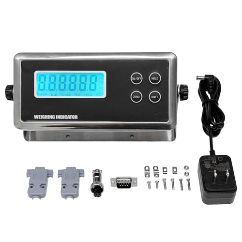 lp7515 weighing scale load cell indicator bright lcd display digital read out for old small 4-prong male connection op-902 rs232 lbozkg