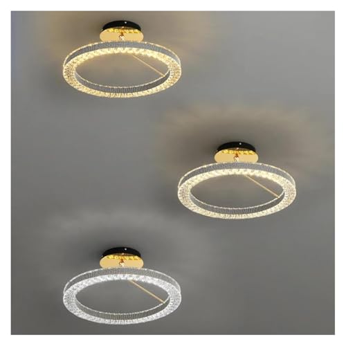 Luminaire suspendu forme d'anneau réglable télécommande salon - 7