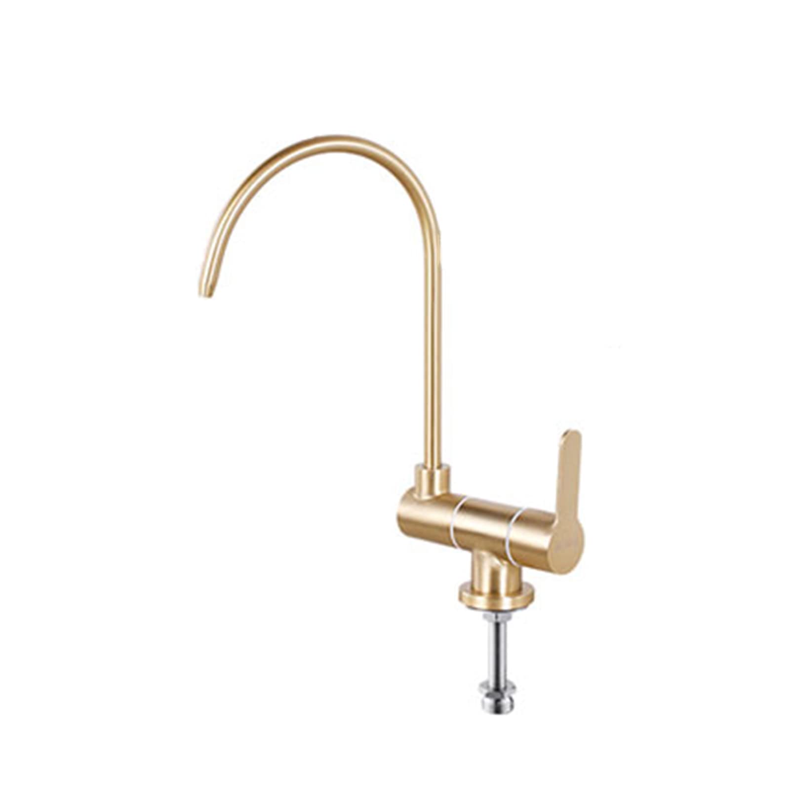Grifo Abatible Cocina Grifo Osmosis Frío Simple 360 Osmosis Inversa Grifos Abatibles Cocina,B Dorada