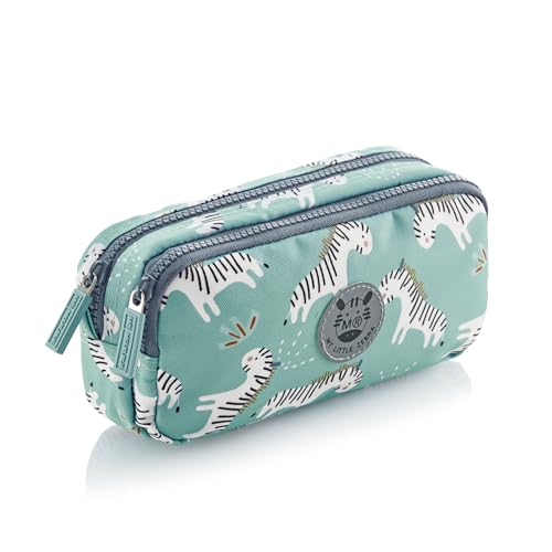 Miquelrius - Trousse Double Compartiment, Trousse Scolaire rectangulaire, Fermetures éclair en...