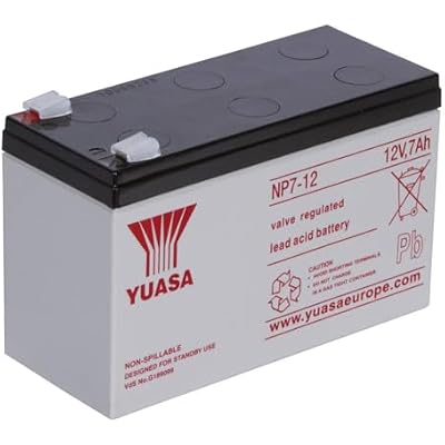 Yuasa - NP7-12 AGM S65-12V 7.0Ah - Sealed Lead Acid Rechargeable Battery
