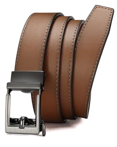 Image of CHAOREN Leather Ratchet Belt Men - Mens Belts Casual Accessories for Every Occasion (35mm)