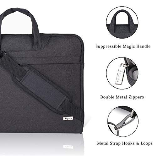 Image of Voova 14-17.3 Inch Women Men Laptop Sleeve Shoulder Bag Waterproof Carry Case