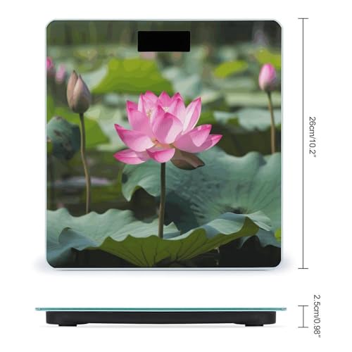 Báscula digital corporal Pink Lotu Flowers hasta 180 kg miniatura 2