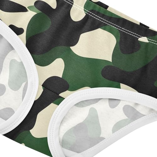 Military Camouflage Green Toddler Underwear Floral 2t Cotton Little Girl Panties Bright Kids Briefs Undies4