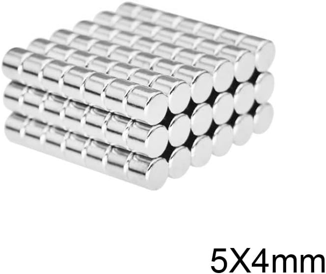 20 〜 1000 個 5 &times; 4 ミリメートル永久ネオジム磁石強力な強力な磁気ミニ小型磁石ラウンド磁石 ミリメートルネオジム磁石直