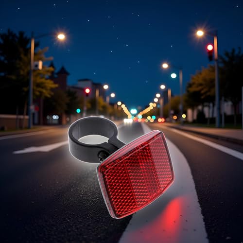 Jowxsx Bike Rear Safety Warnning Reflector Plastic Safety Bike Rear Reflector Light Back Reflective Boards Night Decoration Wreath Wreath Pendant Reflectors Lights and Reflectors - Thumbnail 5