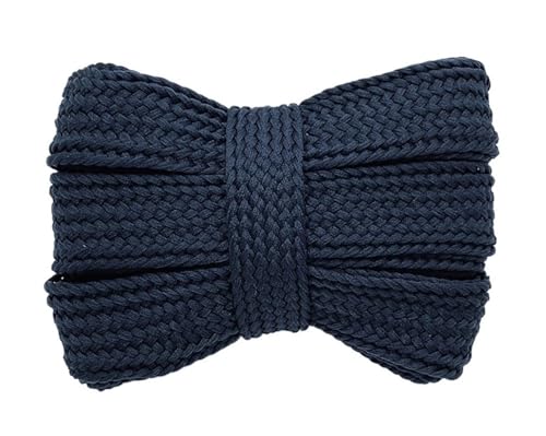 VONCYKI Flache Schnürsenkel, 3 Paar, 2 cm breiter, lässiger Sneaker, Schnürsenkel für Schuhe, modische Seil-Schnürsenkel, 100/120/140/160 cm, Schuhzubehör, 1 Paar (Blau, 140 cm)