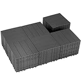 skillmaid 72 PCS Plastic Interlocking Deck Tiles - 12' x 12' Waterproof Indoor Outdoor Flooring All Weather...
