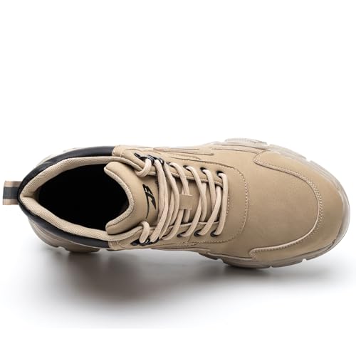 Image of WOWSTICK Lightweight Work Safety Shoes Steel Toe Industry Construction Slip Resistant Sneakers