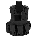 Evike Airsoft - Matrix Tactical Systems Junior Size CIRAS Tactical Vest (Color: Black) - (PID: 43542)