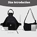 Aulenge Bolso de Deporte Mujer Pequeño Bolso de Viaje Pequeño Bolso de Hombro para Mujeres y Hombres para Deporte Exterior Viajes Negro Imagen de Aulenge Bolso de Deporte Mujer Pequeño Bolso de Viaje Pequeño Bolso de Hombro para Mujeres y Hombres para Deporte Exterior Viajes Negro