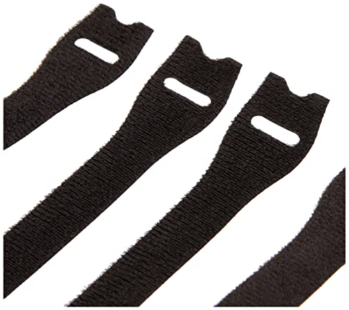 Image of Velcro Brand VEL60388 Black Velcro Adjustable Ties (6), 12mm x 20cm-6Pk