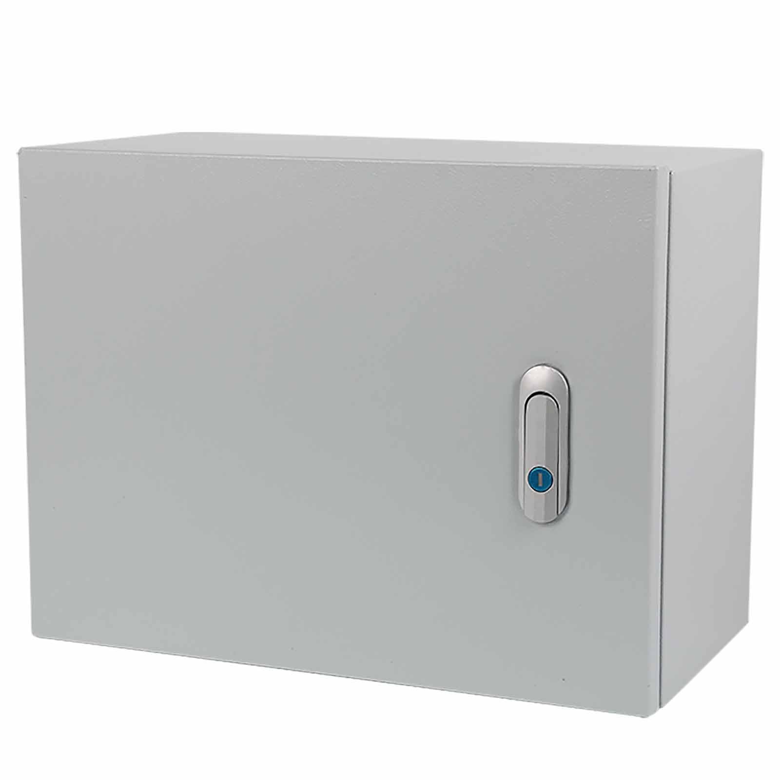 Verteilerkasten Außen Wasserdicht, Verteilerdose Aufputz, Schaltschrank Außen Metall-Elektroschrank mit Sicherheitsschloss für den Innen- und Außenbere(25x30x16cm/10x12x6in)