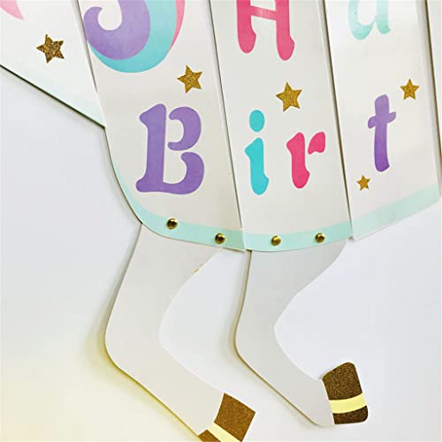 Ornaous Unicorn Happy Birthday Banner, Cute Birthday Party Hanging Decorations Wall Décor For Boys Girls Kids #TOP6
