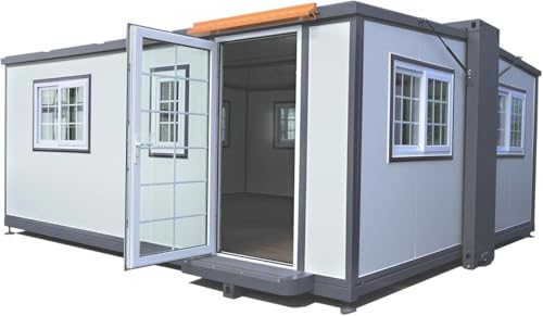 Portable Prefabricated Tiny Home 15x20ft, Mobile Expandable Plastic Prefab House for Hotel, Booth, Office, Guard House, Shop, Villa, Warehouse, Workshop - Image 3
