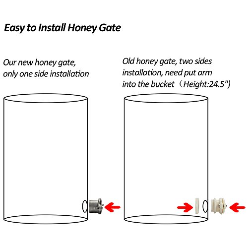 VINGLI 2 Frames Manual Honey Extractor Separator, Food Grade Stainless Steel Honeycomb Spinner Drum Crank by Hand with Adjustable Height Stands, Beekeeping Pro Extraction Apiary Centrifuge Equipment