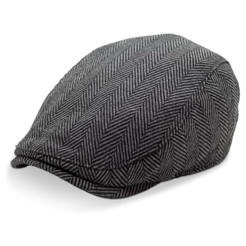 The Original UFC Single Panel Boston Scally Cap - Flat Cap Fitted Hat for Men - Grey - XXXL Cover