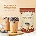 Soeos Boba Pearls, Black Tapioca Pearls 8.8 oz (0.55 lb), Black Sugar Flavor Boba Pearls for Bubble Tea, Smoothies & Desserts – Sweet, Chewy, and Ready to Cook