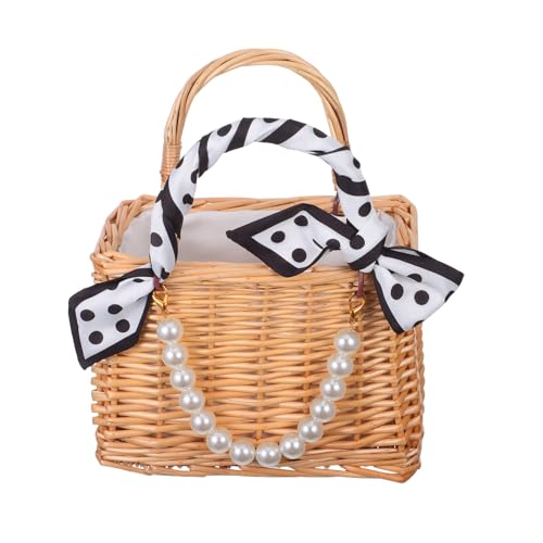 Generisch Rattan Blumenkorb Gewebter Blumenkorb Weidenhandtasche...