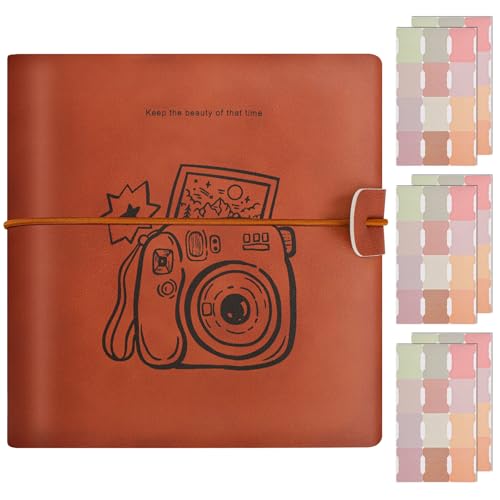 Mini album photo à 200 pochettes, petit album photo compatible avec Fujifilm Instax Mini 11/12/40/90/70, mini albums pour Polaroid Go/Snap/Z2300, peut...