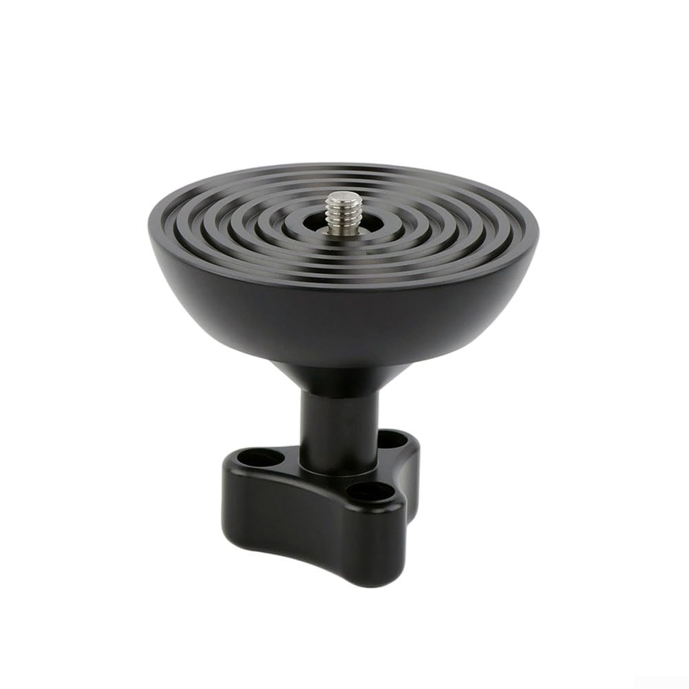 Adaptador de cuenco de trípode, placa base de trípode, adaptador hemisférico ABS de 100 mm para trípodes de cámara, accesorio de fotografía de montaje estable
