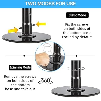 Heavy-Duty Professional Spinnings & Static Dancing Pole,45mm Portable Removable Dance Pole for Home Fitness,Stripper Pole Adjustable Height(88-108),Holds 330 Lbs,with Tools