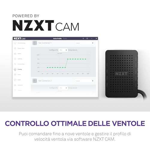 RGB & Fan Controller - AC-CRFR0-B1-6 canali di illuminazione ARGB - 3 canali ventola - Personalizzazione avanzata dell’illuminazione - Nero - Sistema di raffreddamento - Immagine 1