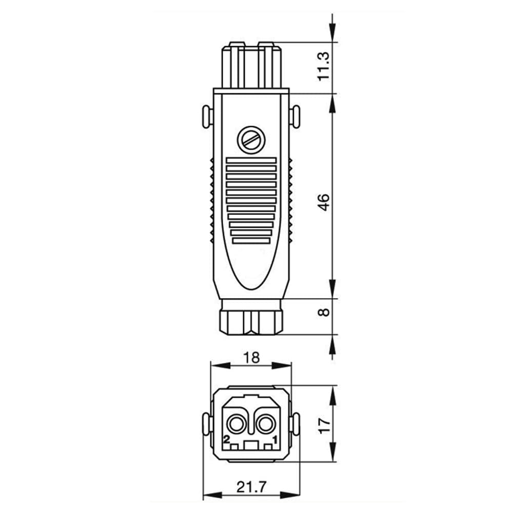 Blokada gniazda wtykowego elektrozaworu do wtyczki STAS200 Gniazdo STAK200 Blokada STASI - Złącze sterowania elektrohydraulicznego(5pcs STAK200-Female Socket)