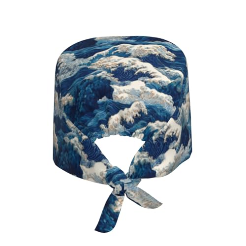 Image of Adjustable Scrub Cap with Sweatband, Breathable Working Hat for Men /Women