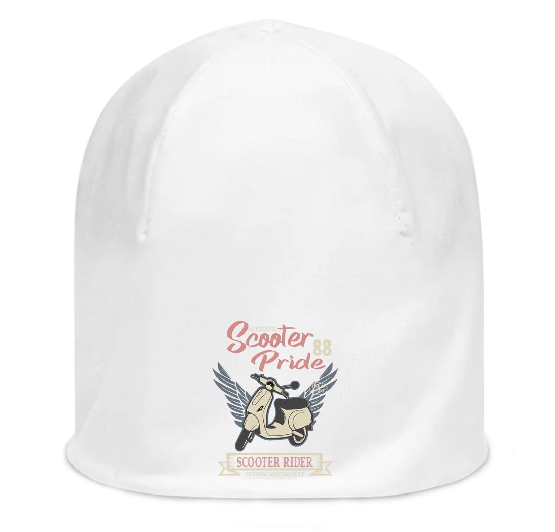 Bonnet blanc fin Pride 88 Scooter avec maille stretch ultra extensible - 3