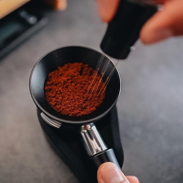 Normcore 54mm Magnetic Dosing Funnel V2 - Espresso Coffee Dosing Ring - 18mm Anodized Aluminum with 8 Neodymium Magnets Fits 54mm Breville Portafilter