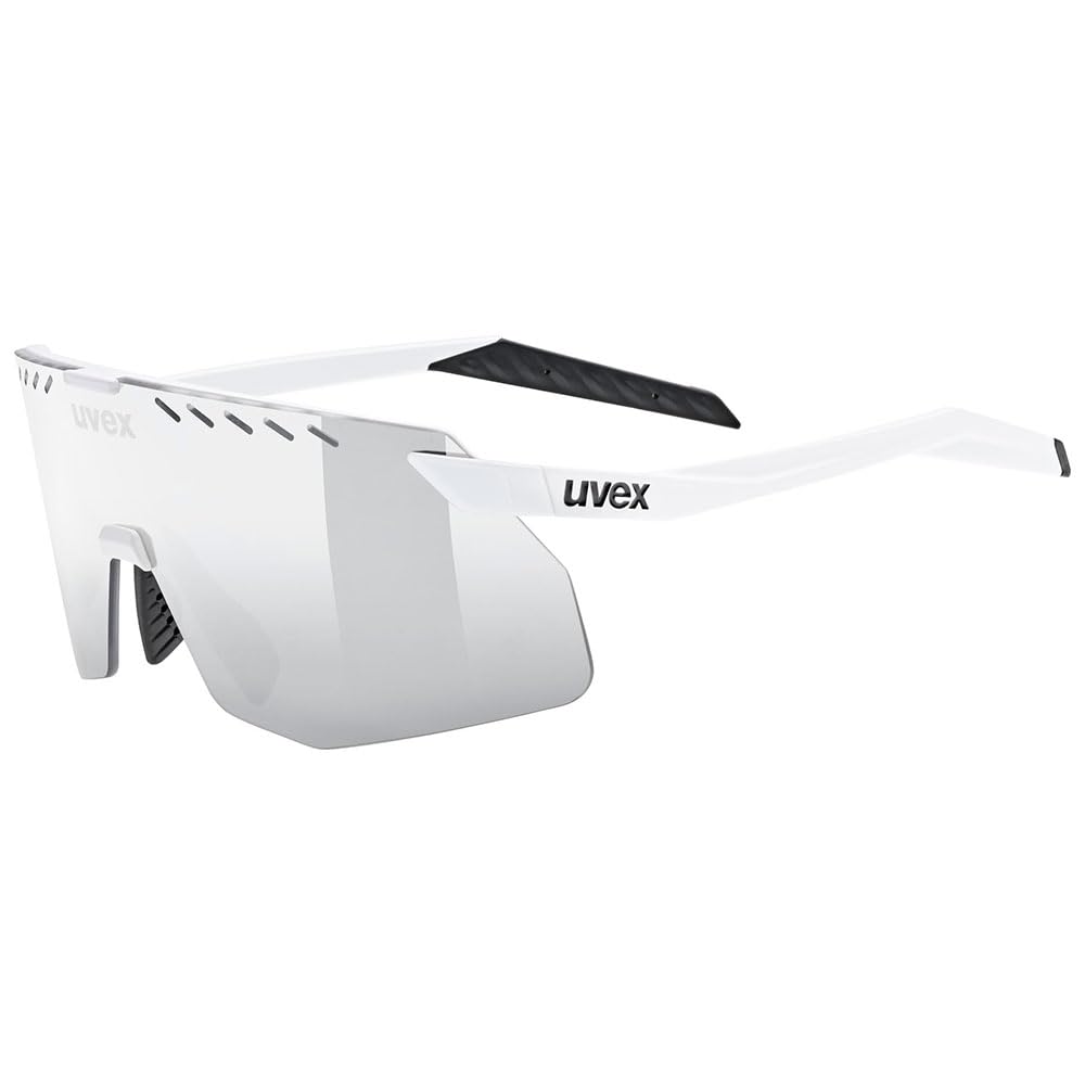 uvex pace stage s, okulary sportowe unisex-dorosły, white m. / mir.silver, one size