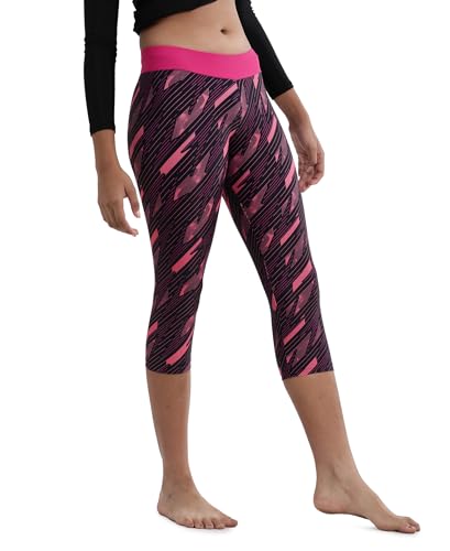 Image of Speedo Girl's Endurance 10 High Chlorine Resistant UPF 40+ Sun Protection Capri
