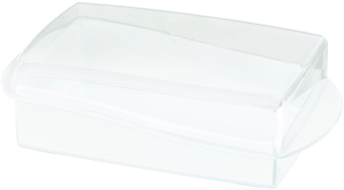 Curver 175433 Prima butter dish in white polypropylene 18 x 10 x 6 cm