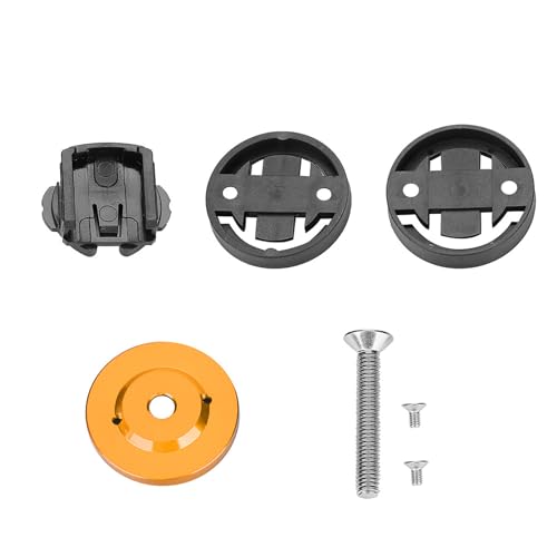 Kuuleyn Mount Road Mountain Road Computer Holder Stem Top Cap Stopwatch Gps Speedometer Mount Stem Mount Stem Cap Mount (Gold)