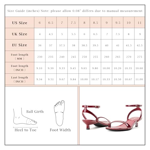 Image of Women Kitten Heel Sandals Ankle Strap Heeled Sandals Square Open Toe Dress Party Shoes