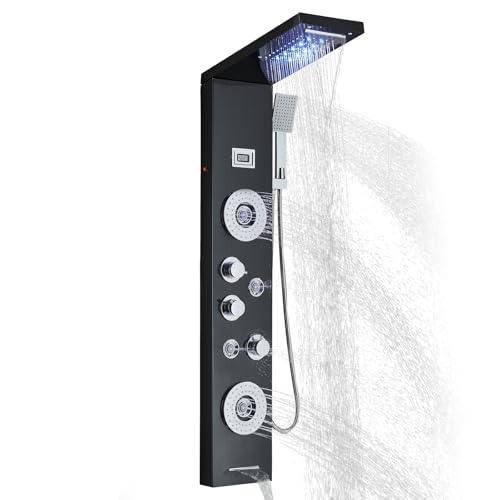AlenArt Shower Panel Tower System Rainfall Waterfall...