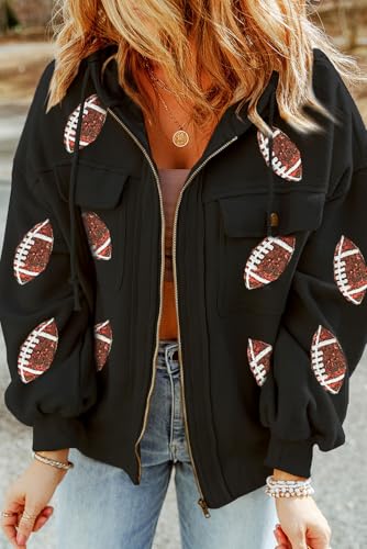 OCSTRADE Women's Flap Pocket Drawstring Hood Zip Up Jacket Oversized Long Sleeve Cardigan 2024 Fall Lightweight Shacket2