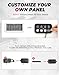 KEMIMOTO 8 Gang Switch Panel Enhanced Sensitivity, LED Touch Control, Electronic Relay System, 12-24V Waterproof Compatible with Cars, UTVs, Trucks, Wrangler and RZR X3