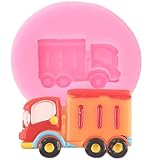 Seifenformen, 4,1 x 4,1 cm, Bagger, Feuerwehrauto, Kran, Silikonformen, Muldenkipper, Cupcake, Fondant, Kuchendekoration, Werkzeuge, Süßigkeiten, Harz, Ton, Schokoladenform, Stil E