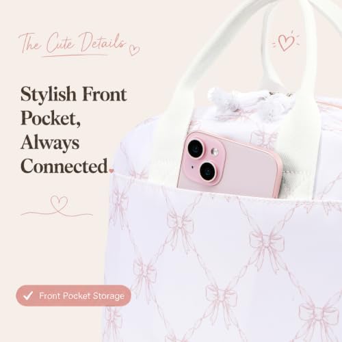 Image of LOVELYWIND Lunch Box for Women Cute Lunch Bags for Women Lunch Tote Bags Reusable Insulated Lunch Box Large Capacity Reusable Insulated Cooler for Work or Travel Gifts or Beach
