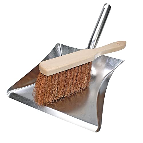 Peggy Perfect Kokos Kehrgarnitur mit Metallschaufel