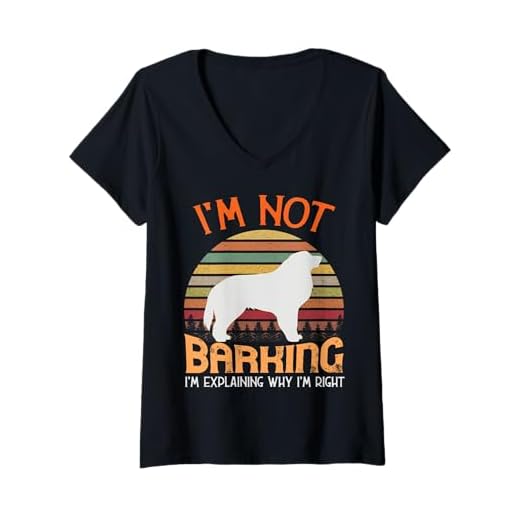 Womens Great Pyrenees Pyrenean Mountain Dog V-Neck T-Shirt