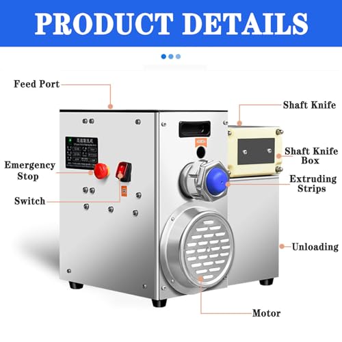 HNBYLMM Commercial Popping Bo-ba Machine, Bo-ba Maker Machine, Popping Bo-ba Pearl Maker, Semi-Automatic Tapioca Pearl Making Machine, for Restaurants, Milk Tea Stores, Pharmaceutical Plant,8mm